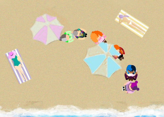 Игра "Танцы на пляже"💃